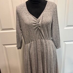 Gray Knit Dress
